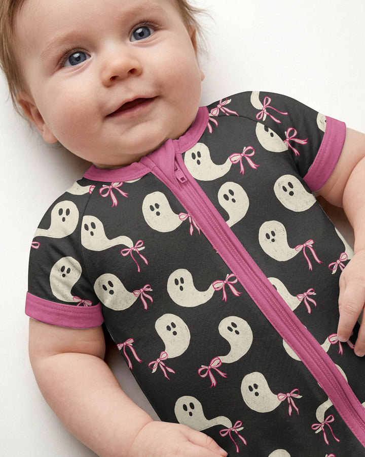 Little Ghosts Bamboo Shorty Zippy For Halloween