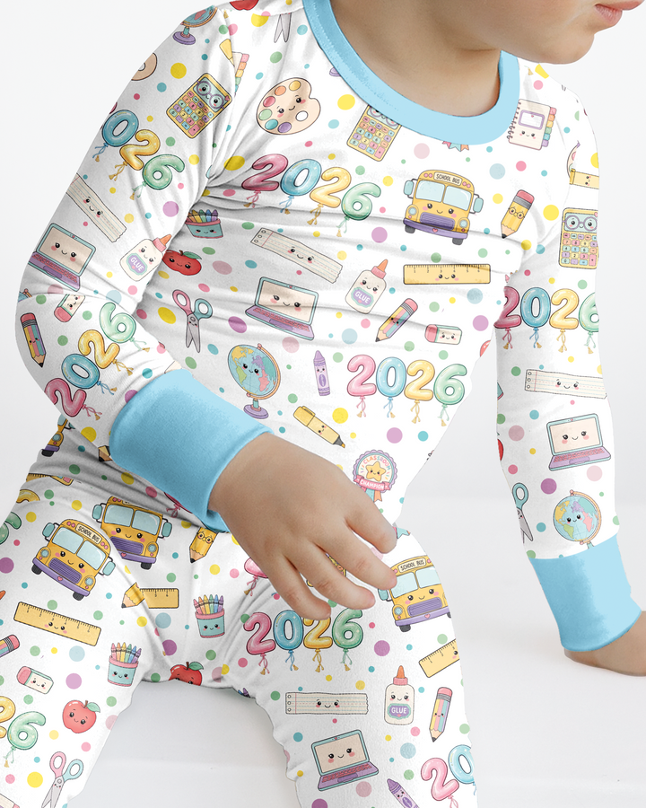 Template Bamboo Two Piece Long Sleeve Pyjamas Set