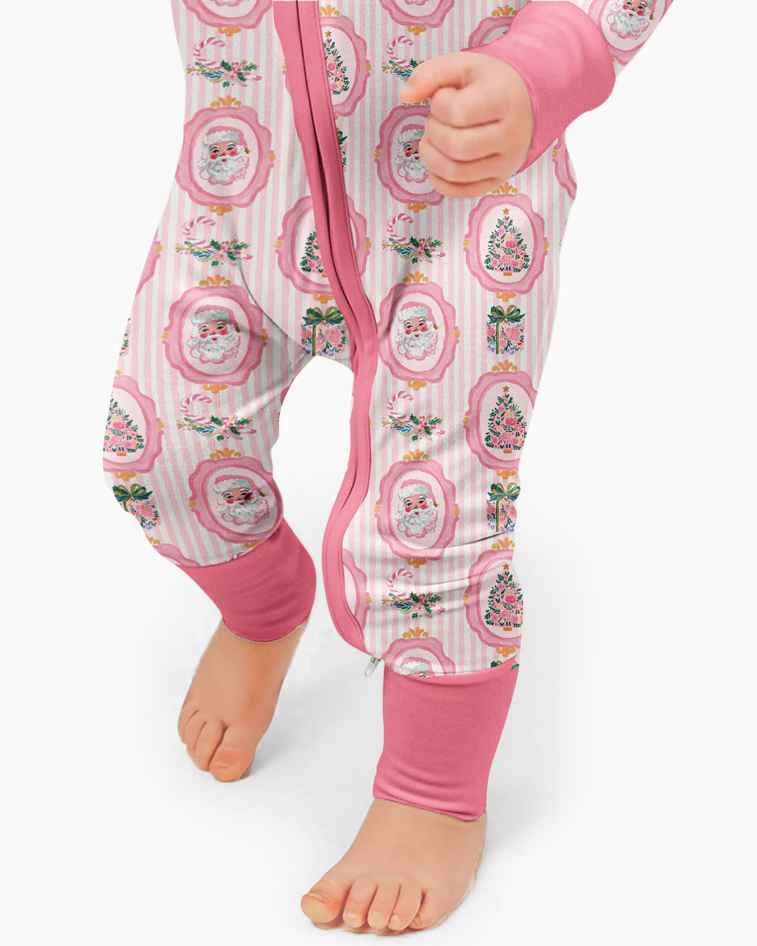 Pink Vintage Christmas Bamboo Convertible Zippy