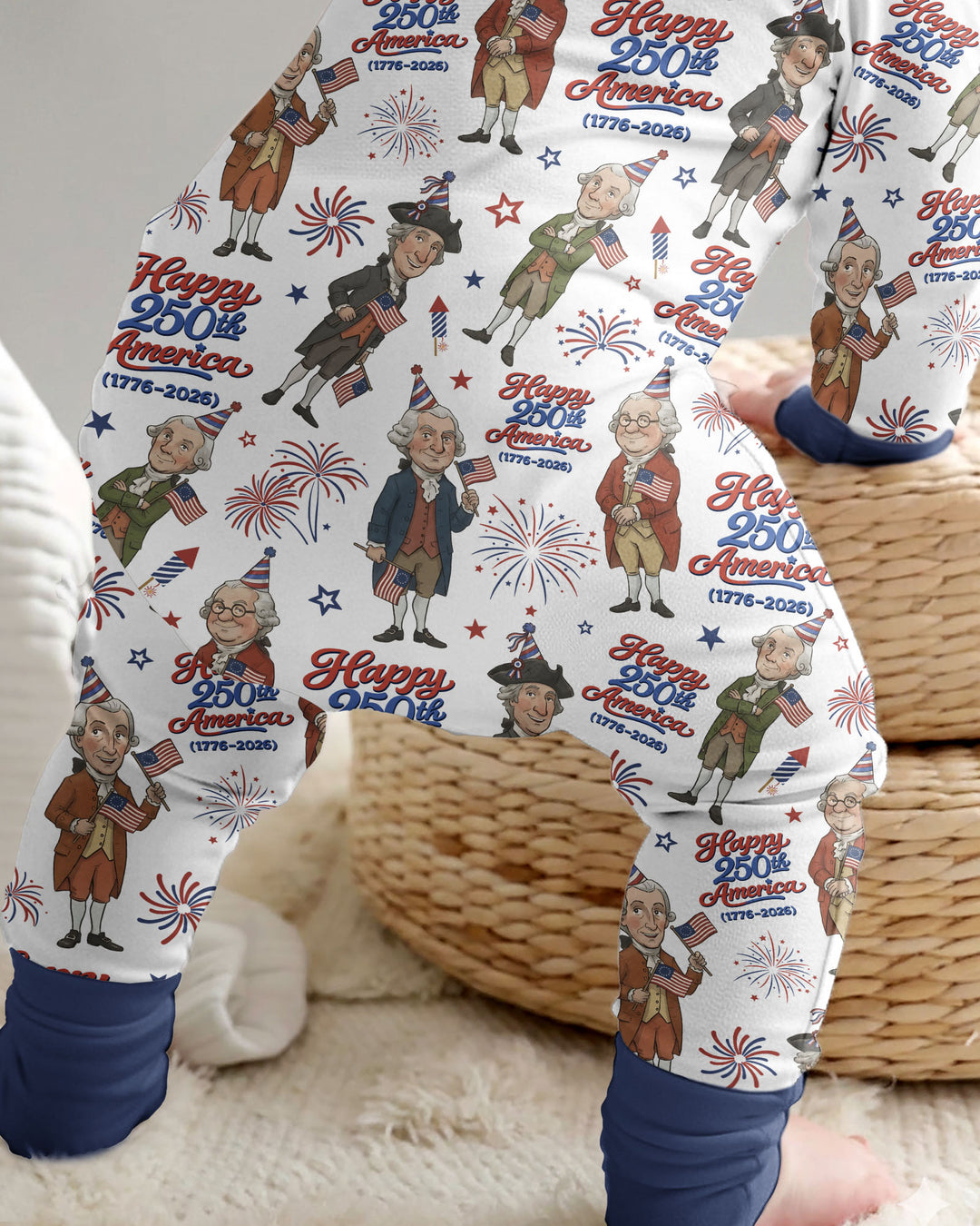 Party Like It's 1776 Family Matching Bamboo Convertible Zippy