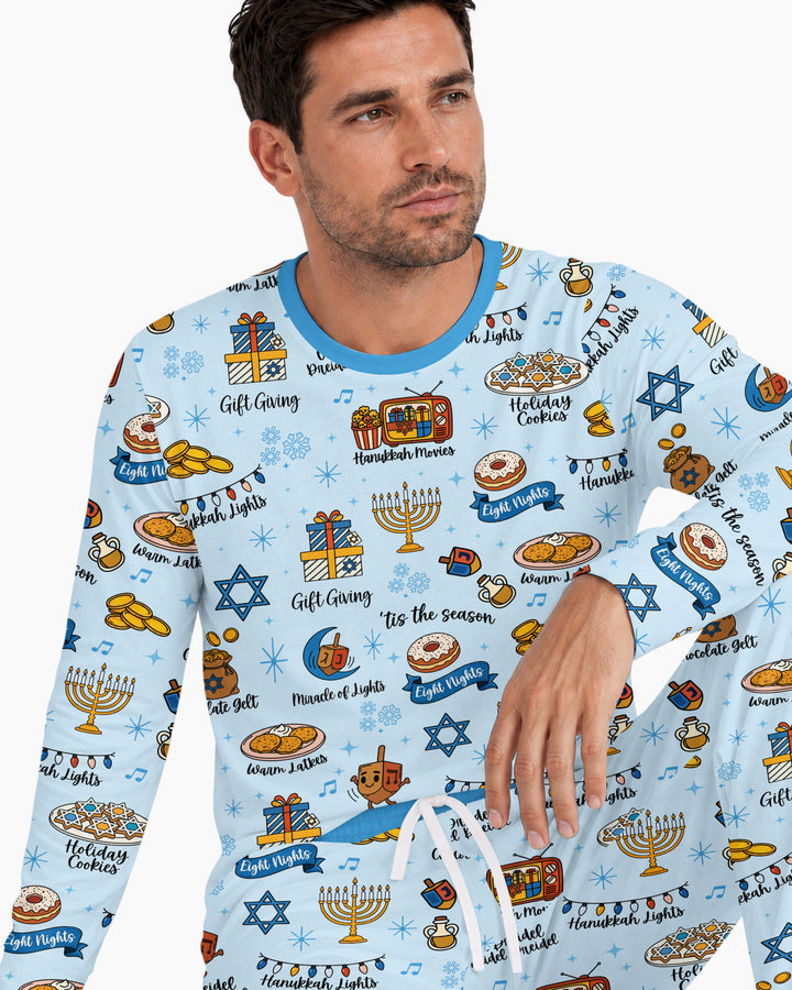 Hanukkah Night Bamboo Men's Pajama Set
