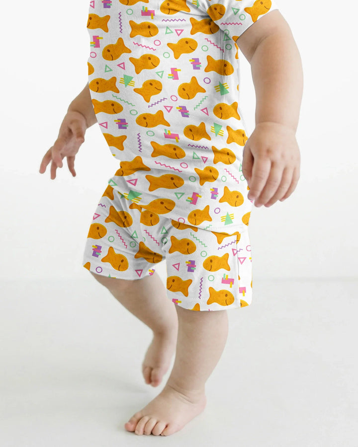 Template Bamboo Two Piece Short Sleeve Shorts Pyjamas Set