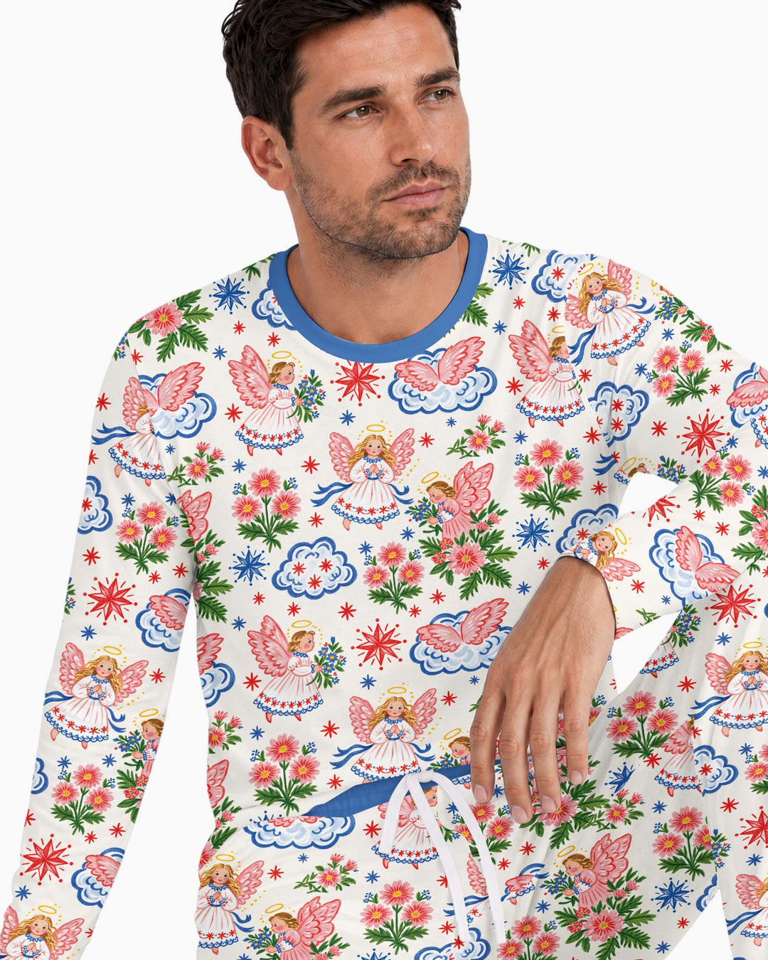 Angel Christmas Bamboo Men's Pajama Set
