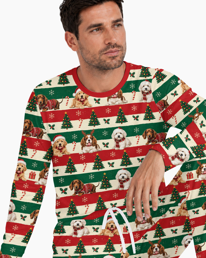 Dog Lover Christmas Bamboo Men's Pajama Set