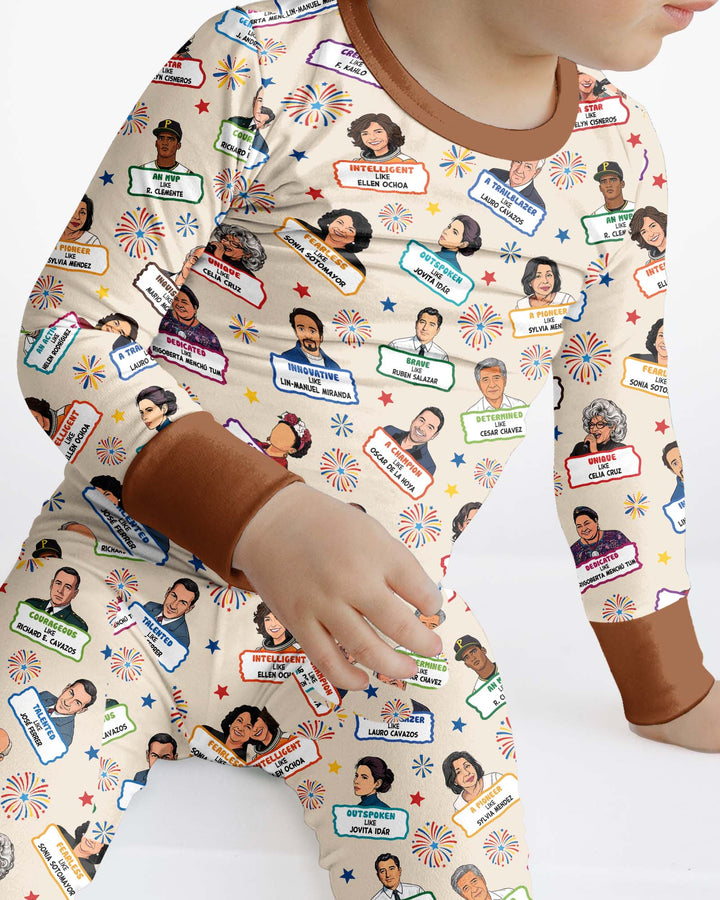 Template Bamboo Two Piece Long Sleeve Pyjamas Set