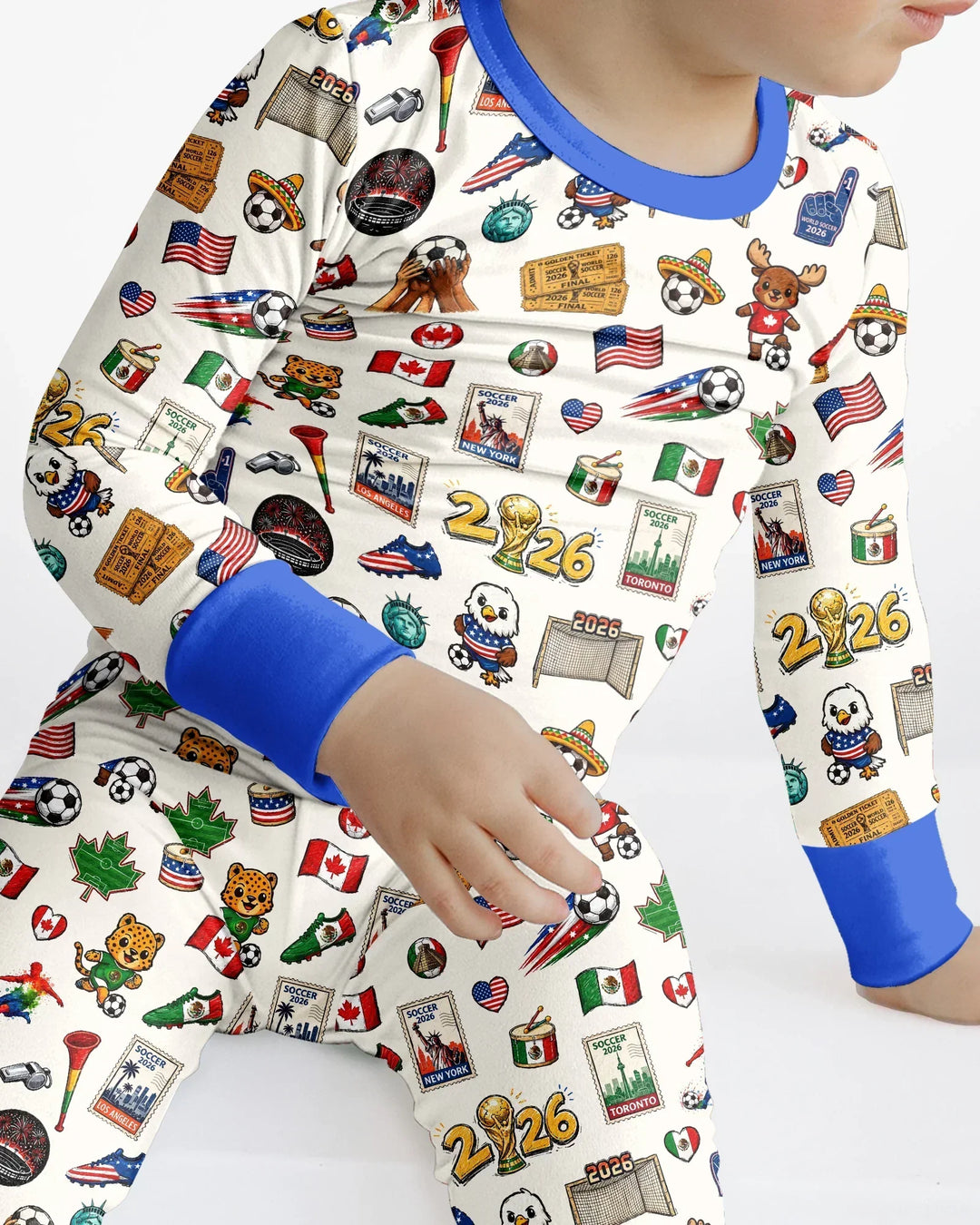 Soccer Cup 2026 Bamboo Two Piece Long Sleeve Pajama Set