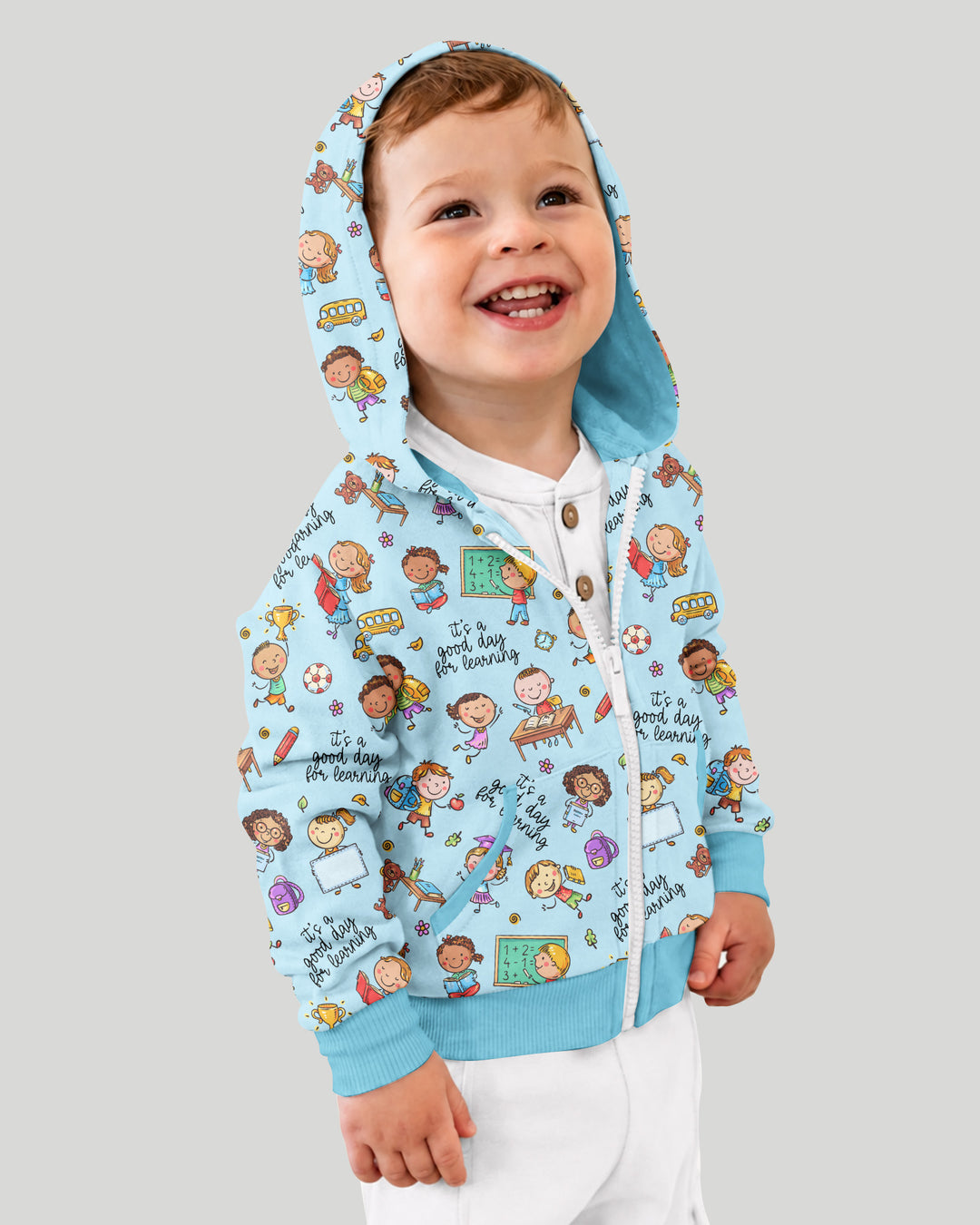 Little Learners Adventure Bamboo Zip Hoodie
