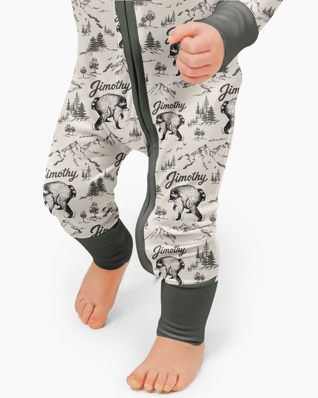 Vintage Jimothy Racoon Family Matching Bamboo Convertible Zippy