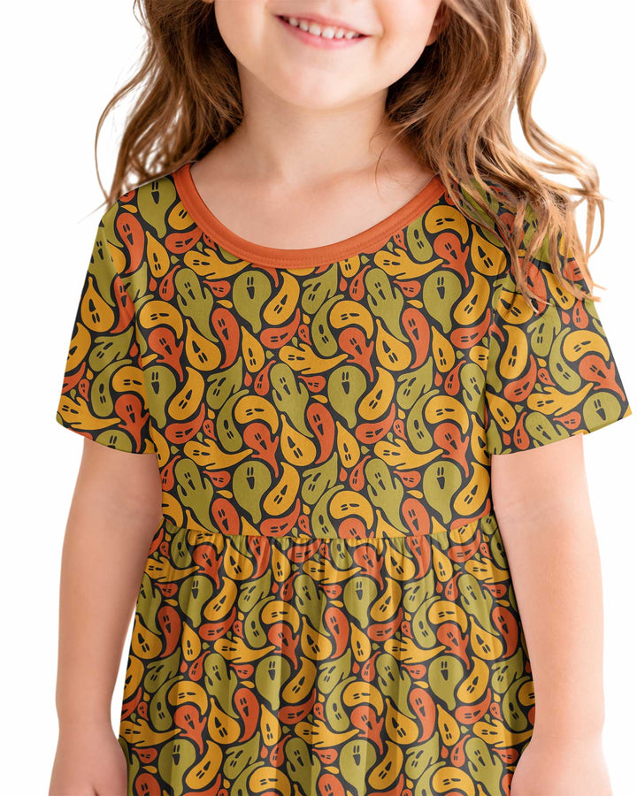 Retro Haunts & Happy Boos Bamboo Twirl Dress