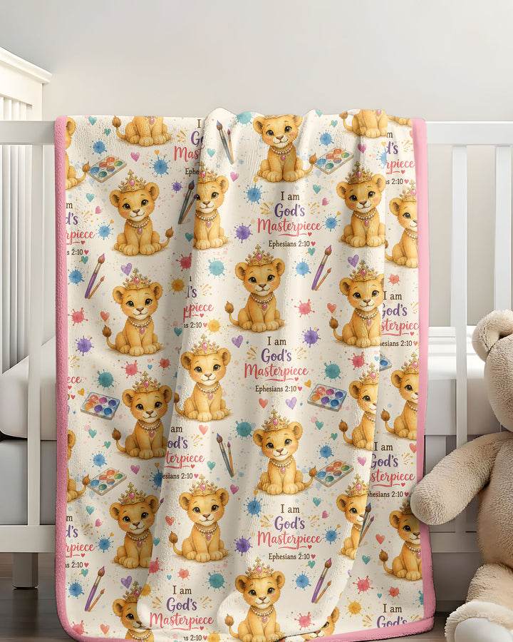 I Am God's Masterpiece Bamboo Blanket
