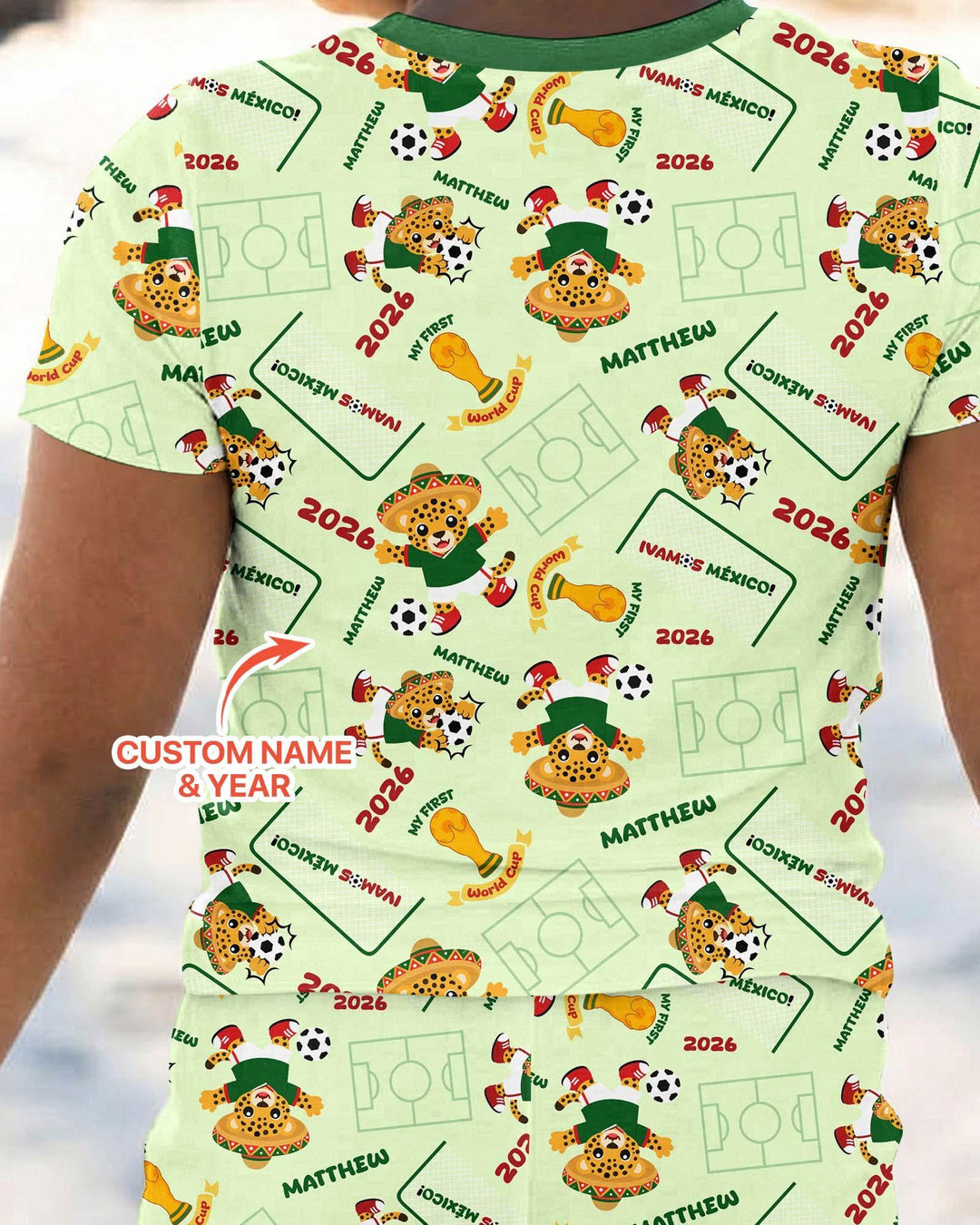 My First World Cup Bamboo Two Piece Short Sleeve Pajama Set
