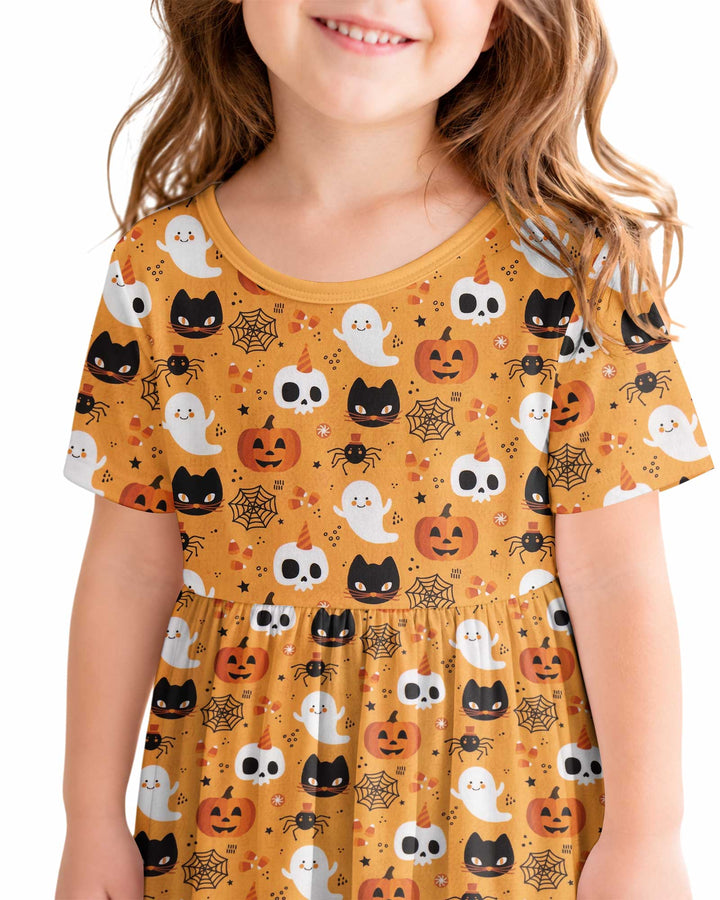 Halloween Party Bamboo Twirl Dress