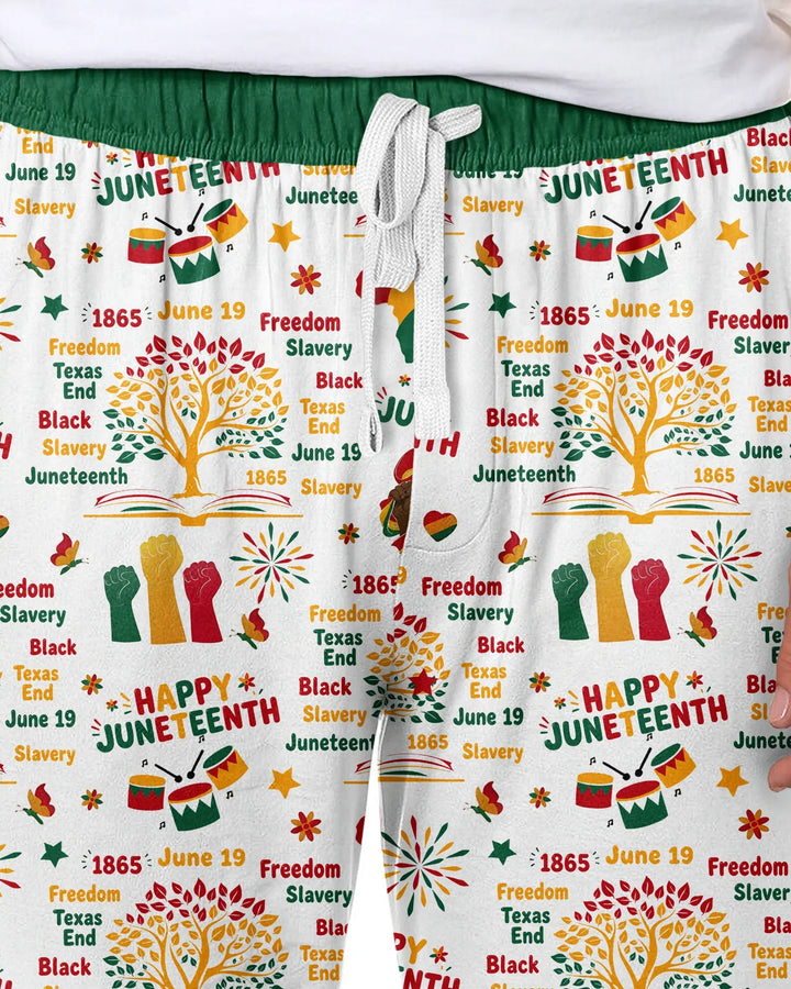 Happy Juneteenth Bamboo Men's Pajama Set