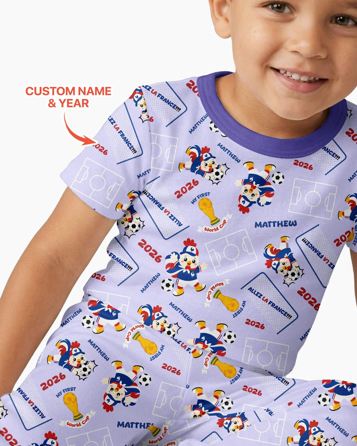 My First World Cup Bamboo Two Piece Short Sleeve Pajama Set