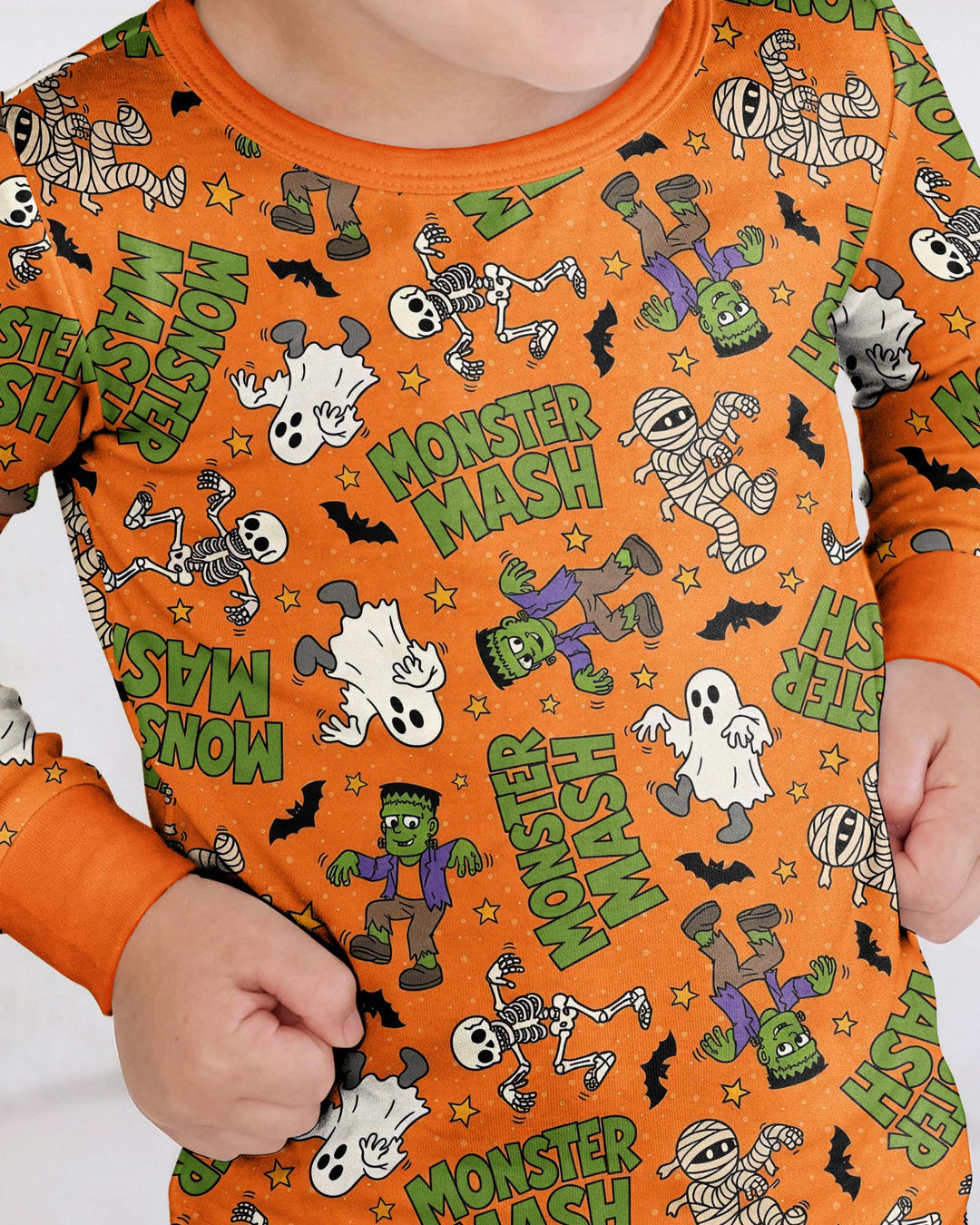 Monster Mash Halloween Bamboo Two Piece Long Sleeve Pajama Set
