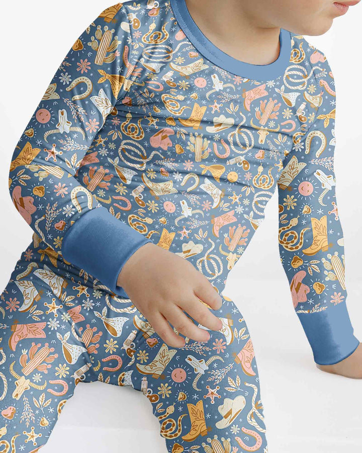 Template Bamboo Two Piece Long Sleeve Pyjamas Set