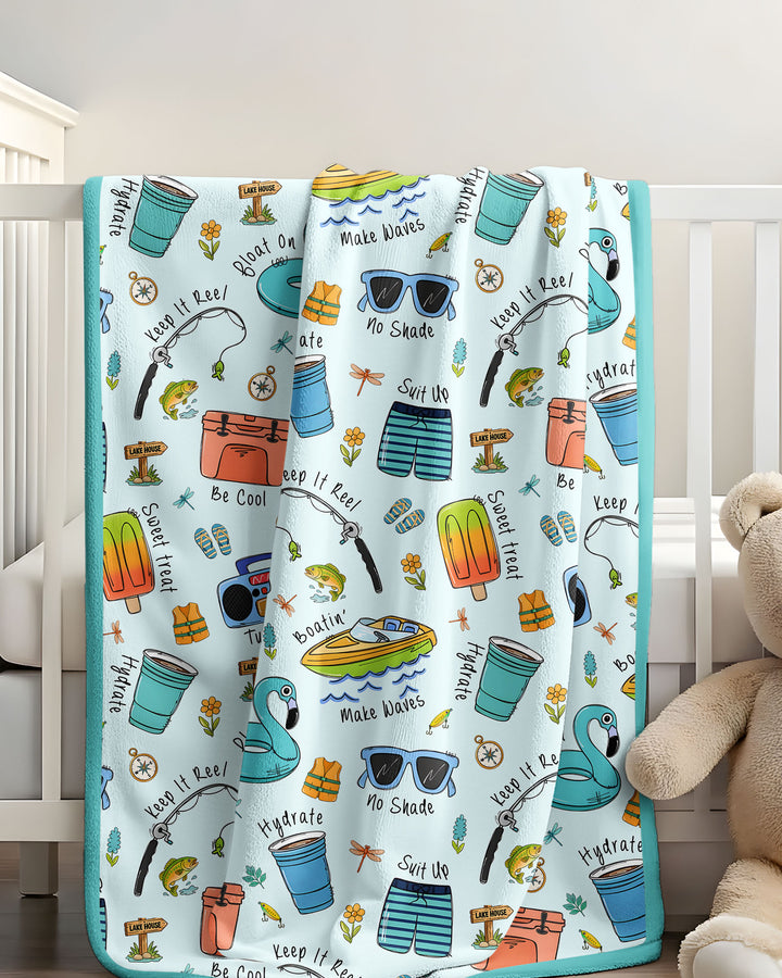 Lake Days Bamboo Blanket