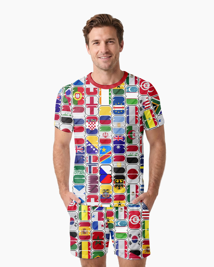 We Are 26 Family Matching Bamboo Men Short Sleeve Short Pajama Set
