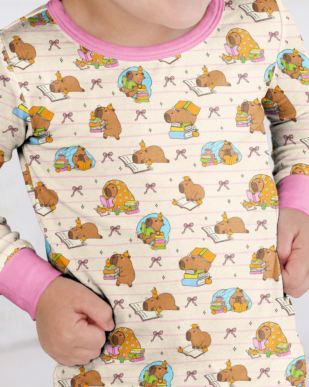 Template Bamboo Two Piece Long Sleeve Pyjamas Set