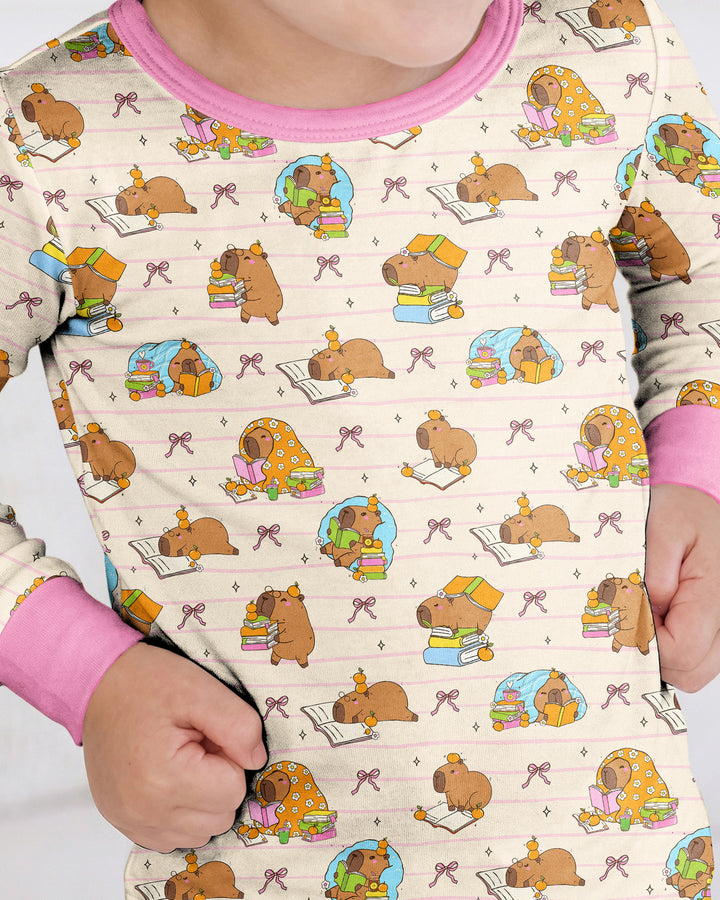 Template Bamboo Two Piece Long Sleeve Pyjamas Set