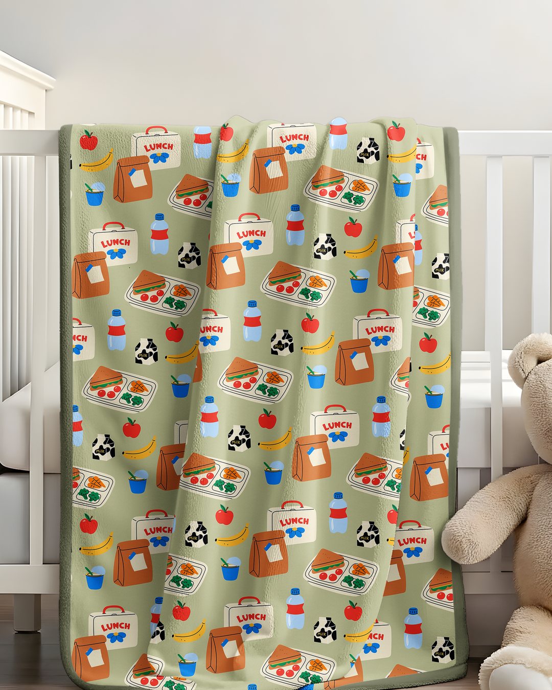 Happy School Lunch Bamboo Blanket