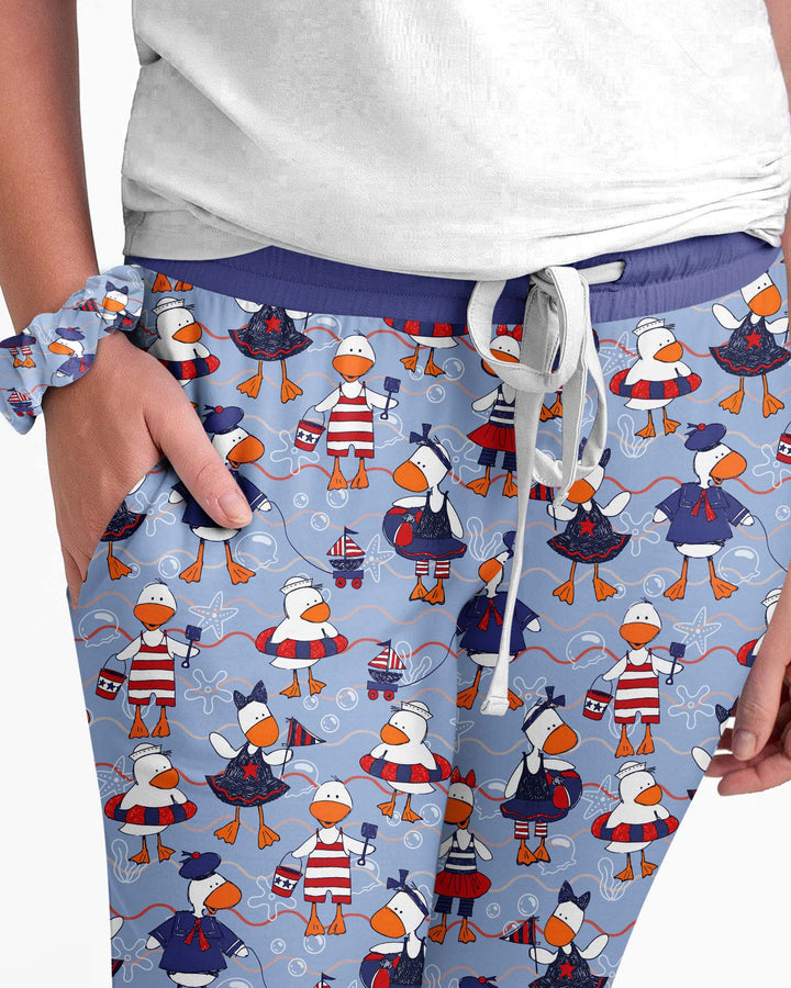 Freedom Floaties Family Matching Bamboo Women Pajama Set
