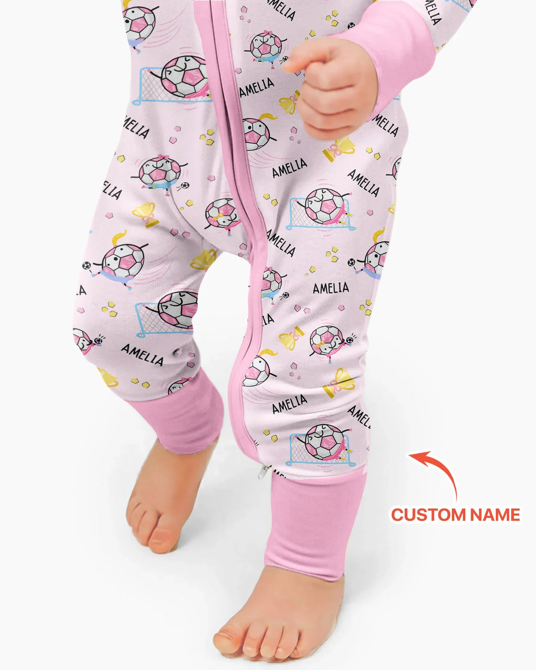 Custom Name Soccer Dad Team Matching Bamboo Convertible Zippy