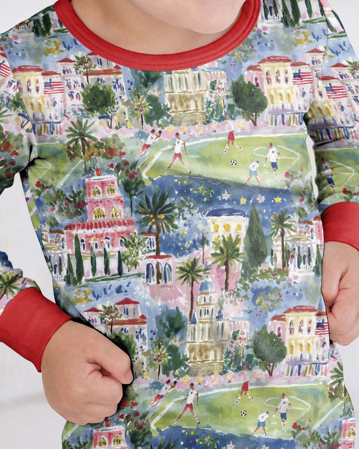 Soccer Tour 2026 Bamboo Two Piece Long Sleeve Pajama Set