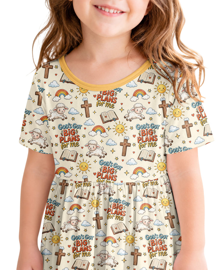 God's Got Big Plans For Me Bamboo Twirl Dress