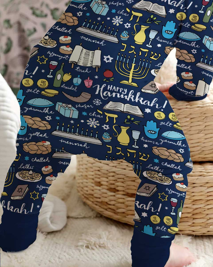 Happy Hanukkah 2026 Bamboo Convertible Zippy