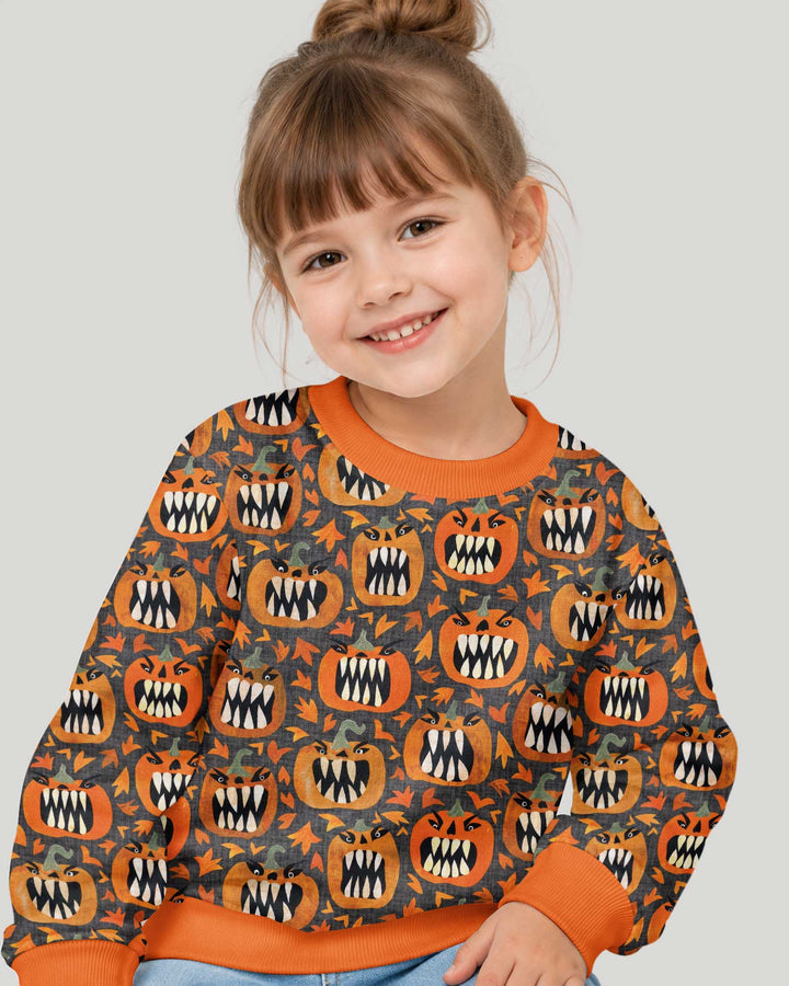 Pumpkin Monsters Bamboo Crewneck Sweatshirt
