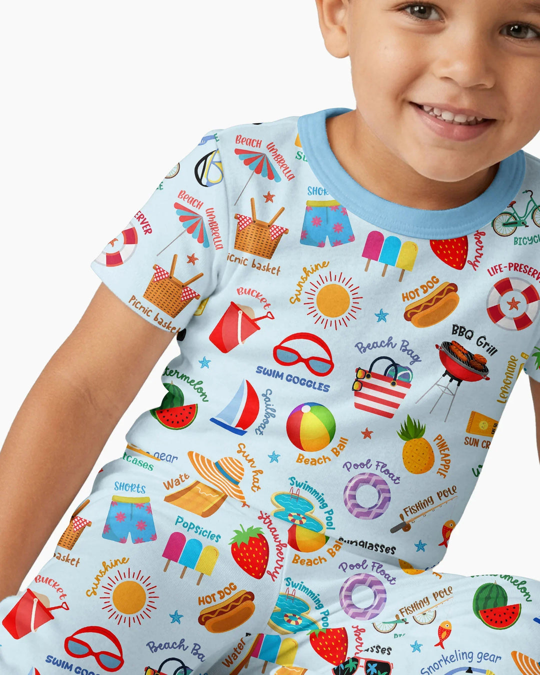 Love Summer Bamboo Two Piece Short Sleeve Pajama Set