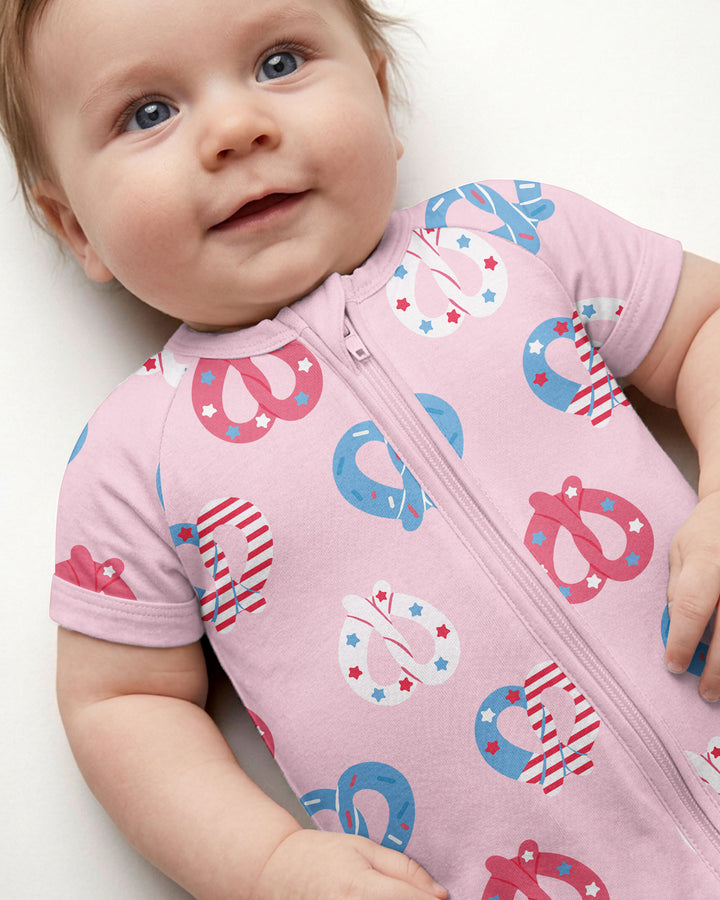 4th of July Pretzel  Bamboo Shorty Zippy