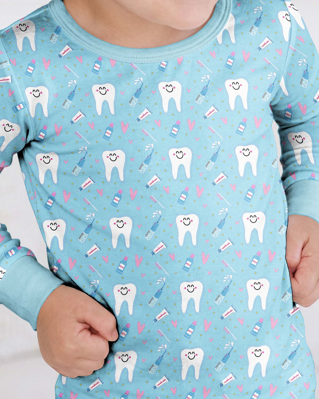 Template Bamboo Two Piece Long Sleeve Pyjamas Set