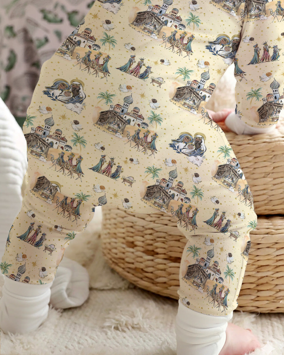 Nativity Christmas Family Matching Family Bamboo Convertible Zippy