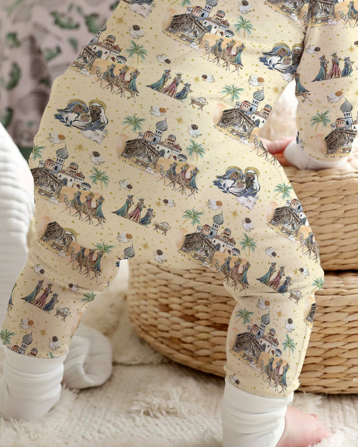 Nativity Christmas Family Matching Family Bamboo Convertible Zippy