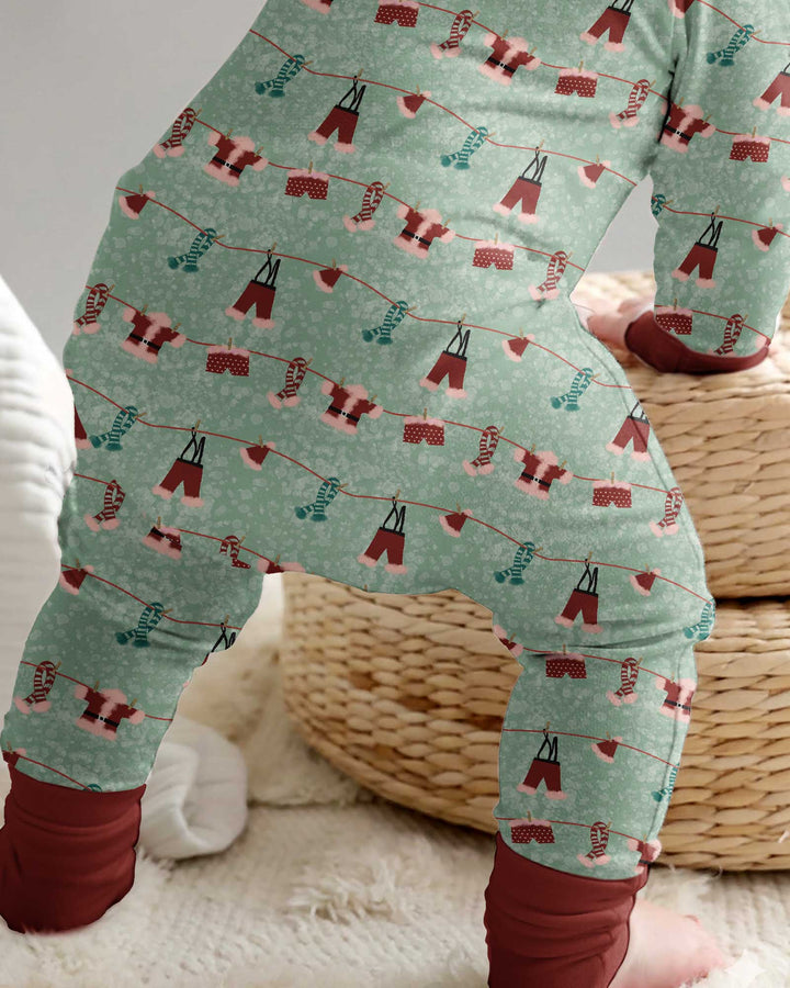 Santa In The Snow Bamboo Convertible Zippy