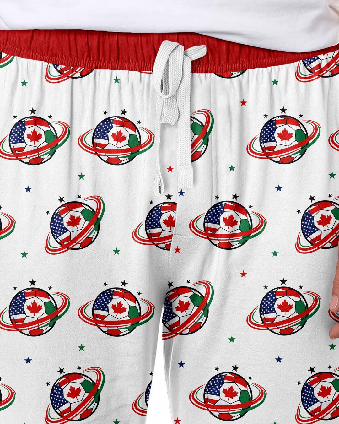 Soccer Cup USA Canada Mexico Bamboo Men's Pajama Set