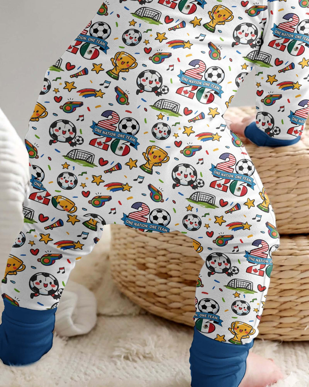 Soccer Fever 2026 Family Matching Bamboo Convertible Zippy