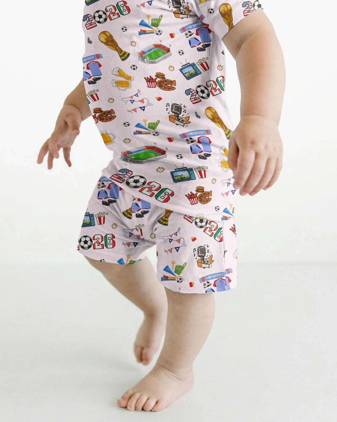 Dreaming of The Cup Bamboo Two Piece Short Sleeve Shorts Pajama Set