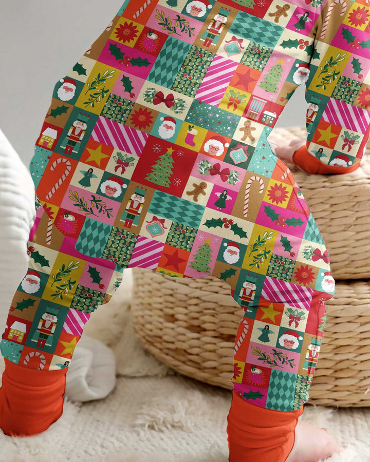 Maximalist Christmas Collage Bamboo Convertible Zippy