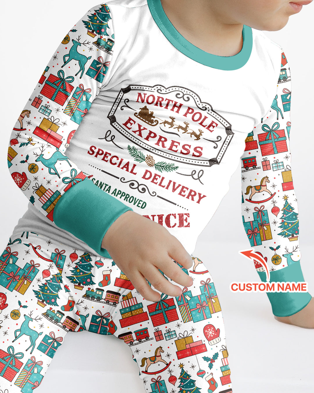 Santa’s Special Delivery Bamboo Two Piece Long Sleeve Pajama Set