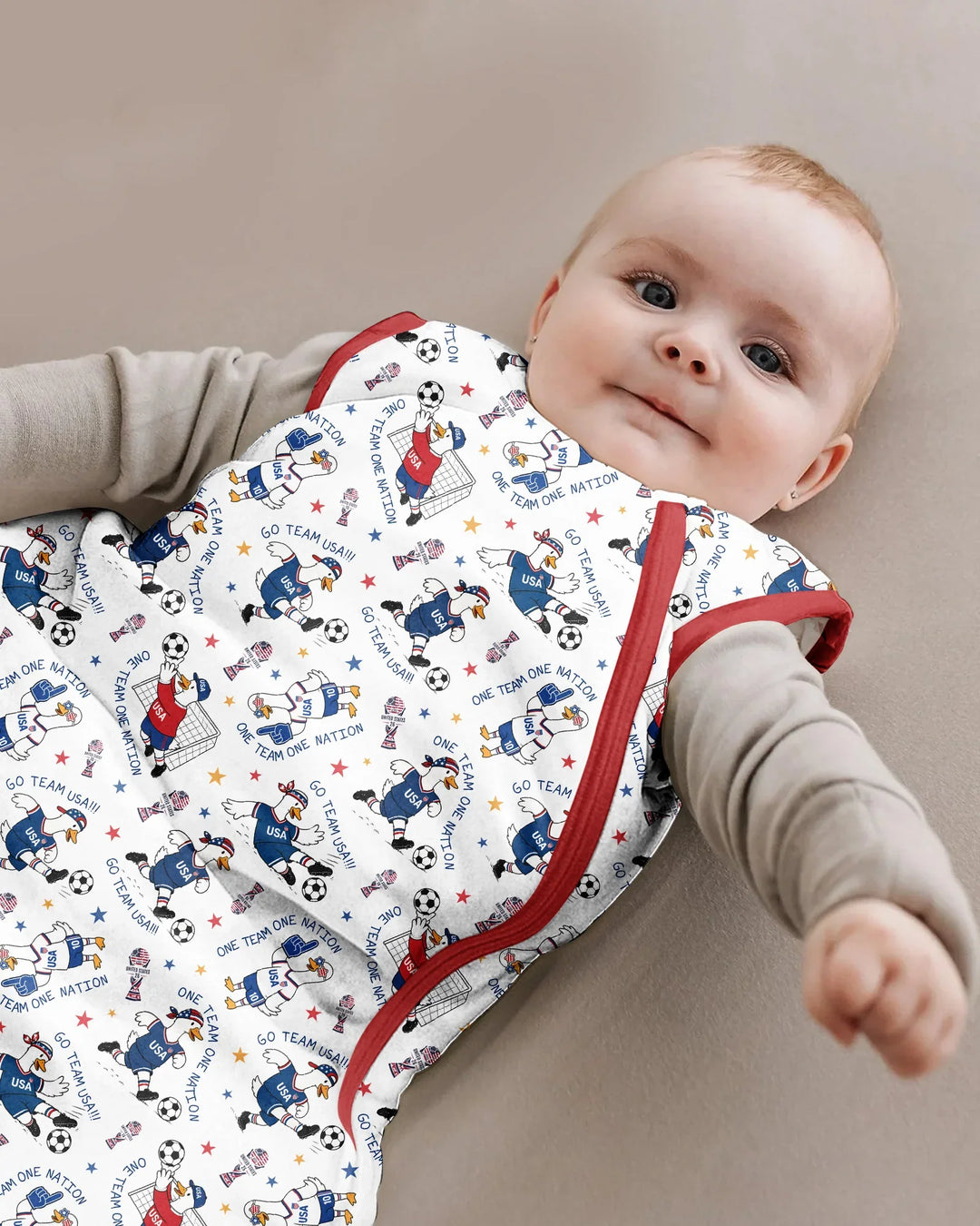 USA Soccer Goose Family Matching Bamboo Sleep Bag