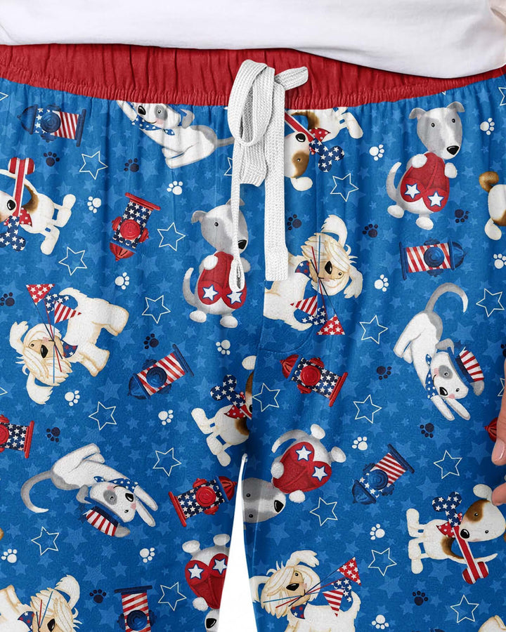 Red, White & Woof Family Matching Bamboo Men's Pajama Set