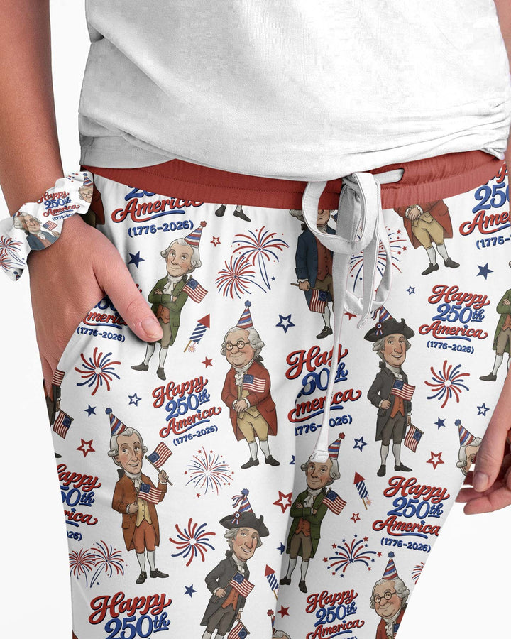 Party Like It's 1776 Family Matching Bamboo Women Pajama Set