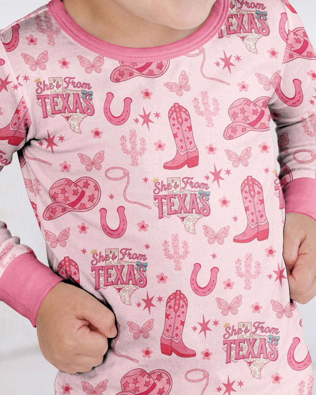 She's From Texas Bamboo Two Piece Long Sleeve Pajama Set