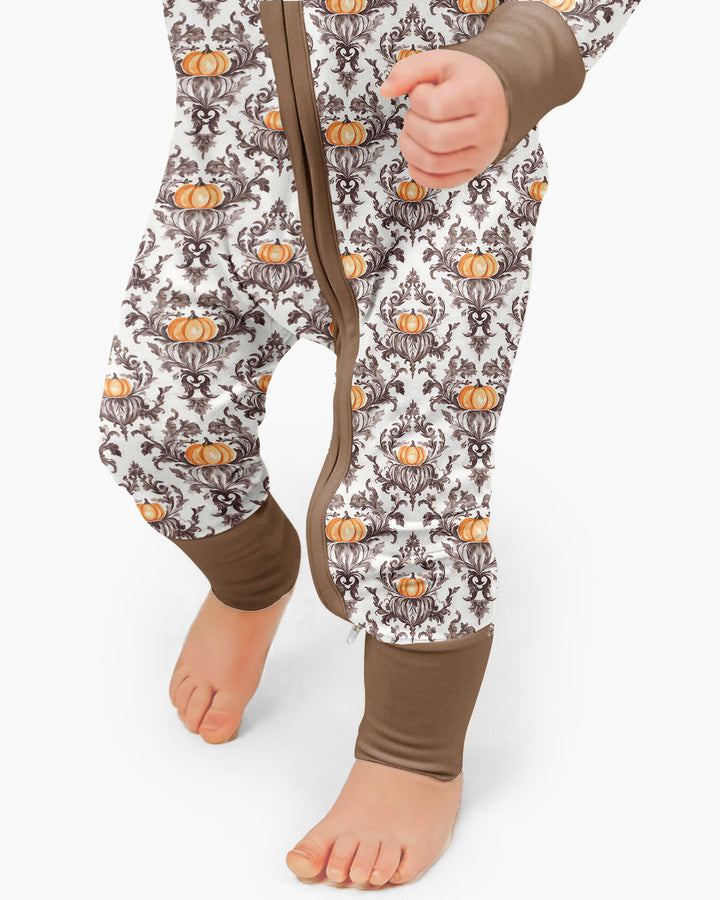 Pumpkin Toile Family Matching Bamboo Convertible Zippy