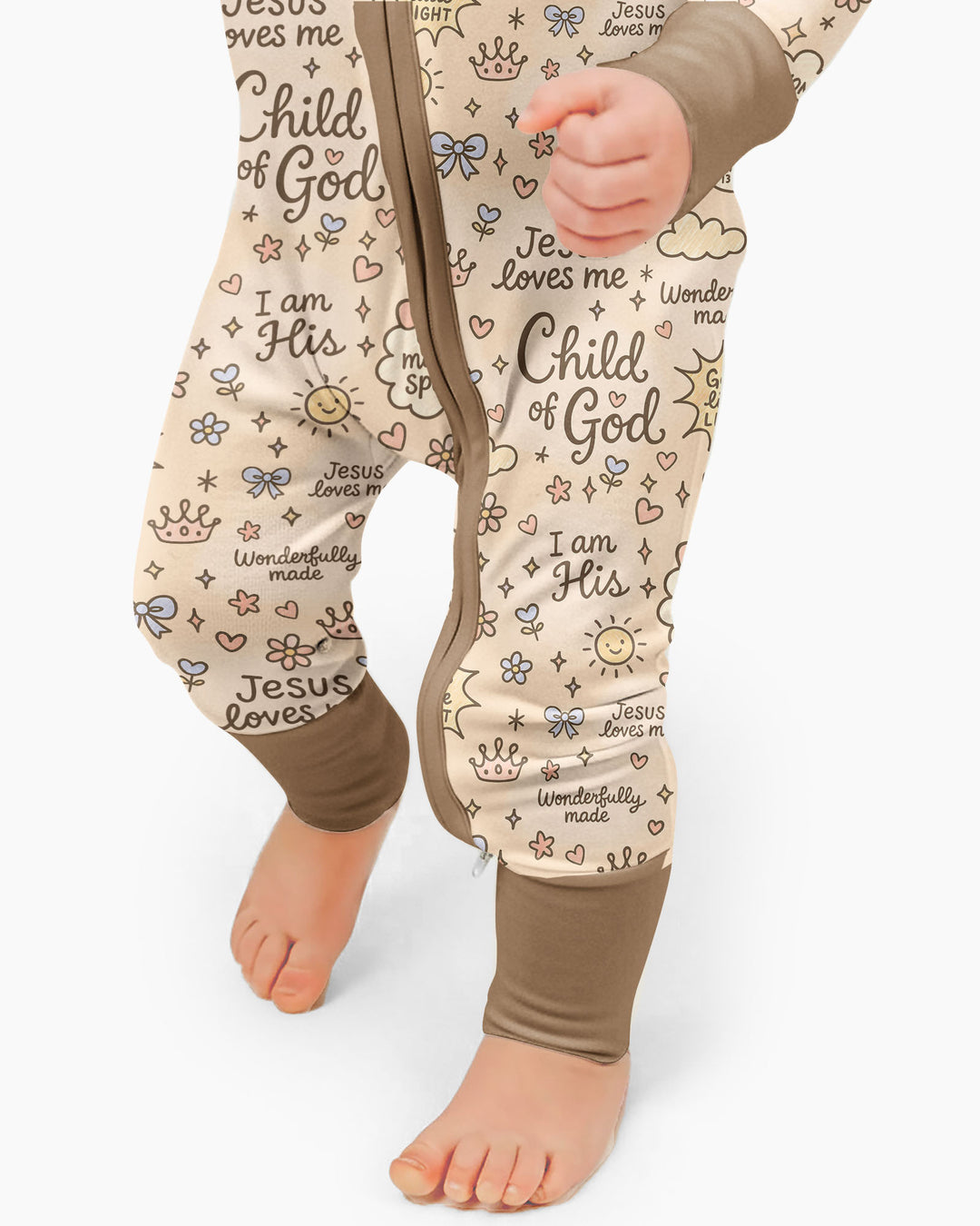 Child Of God Jesus Loves Me Bamboo Convertible Zippy