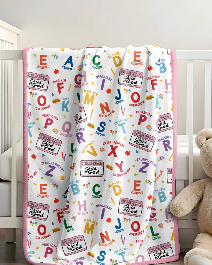 I'm A Child Of God ABCs Bamboo Blanket
