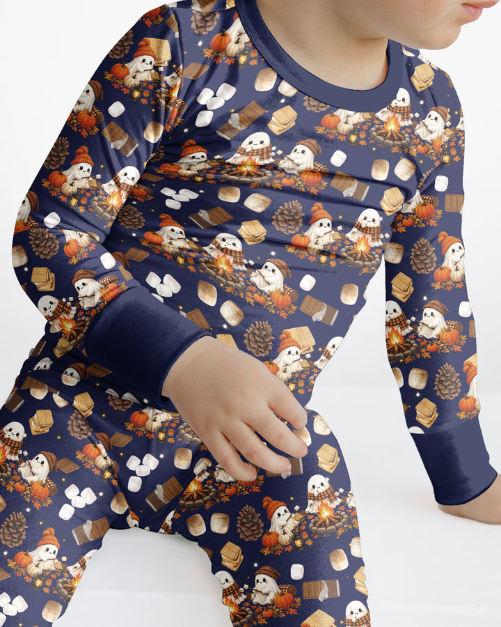 Campfire Boo Bamboo Two Piece Long Sleeve Pajama Set